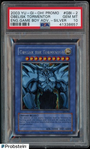 2003 Yu-Gi-Oh! Promo End Game Boy Adv Silver Obelisk Tormentor PSA 10 GEM MINT