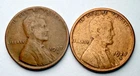 1927-S & P Lincoln Wheat 1c Pair ~ Good / VG? ~ Get Both - Bargain! ~ G93