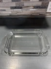 Vintage Anchor Hocking Clear Glass Dish #1031 2 QT 8"x11"x 2" Baking Casserole