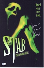 Heather Graham signed 11x17 Poster Stab, Casey Becker - Beckett Authentication