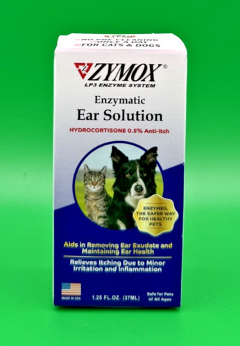 Enzymatic Ear Solution Anti-Itch for Dogs and Cats (1.25 oz) Exp 09/28