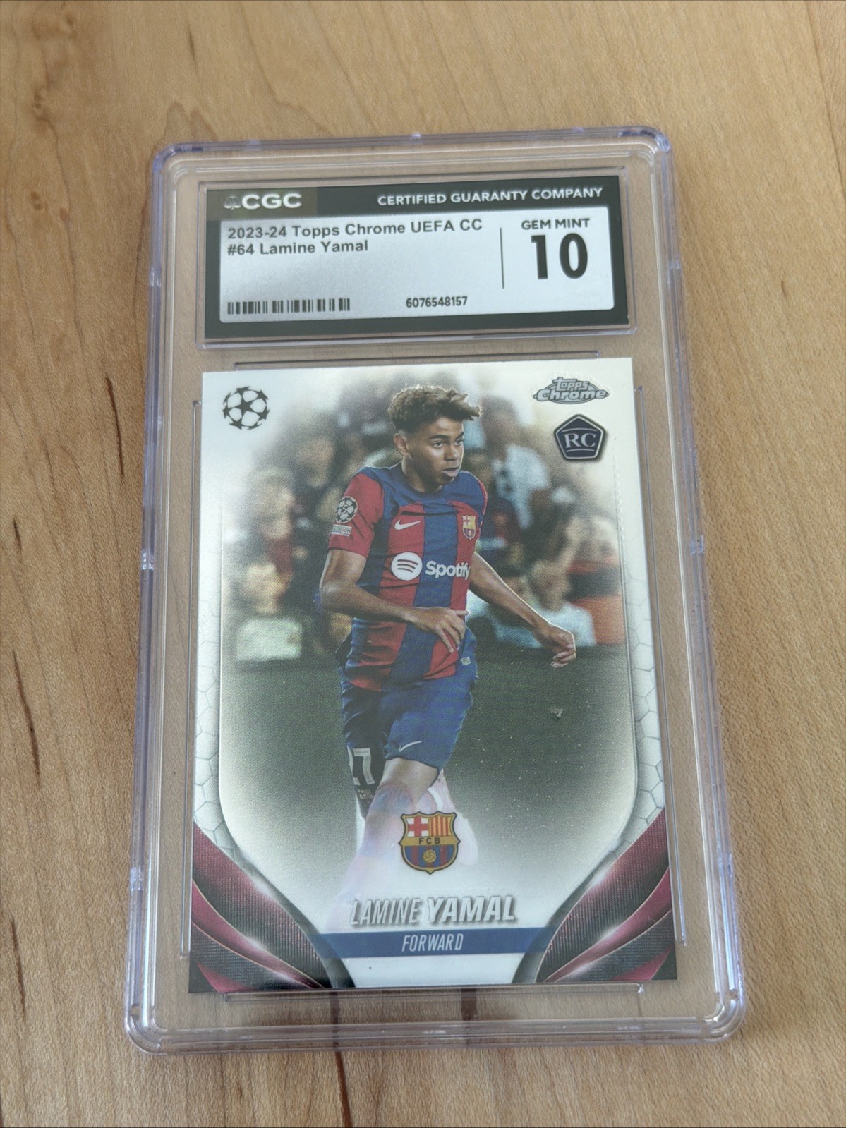 2023-24 Topps Chrome UEFA Club Competitions - Lamine Yamal #64 (RC)