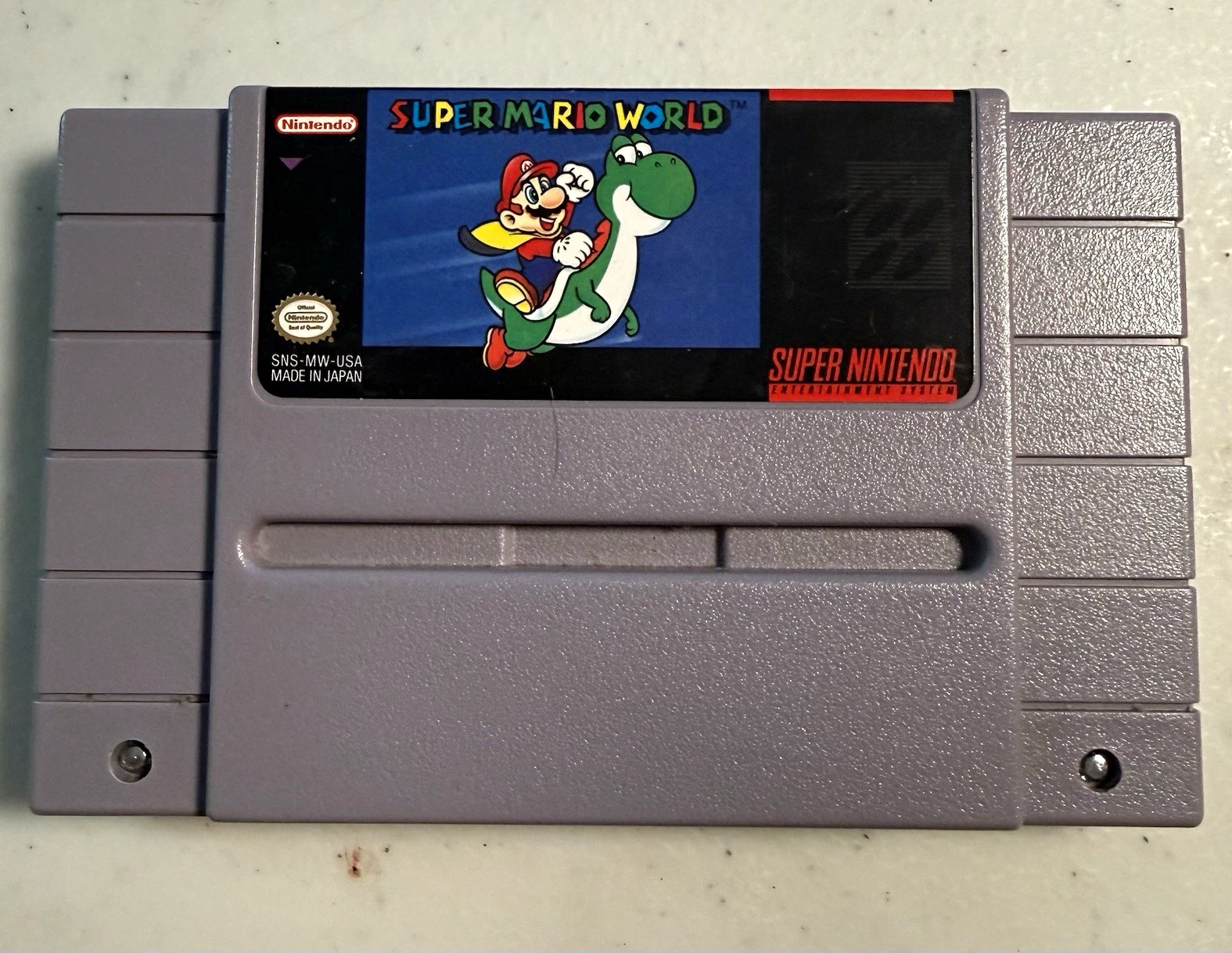 Nintendo Super Mario World for Super Nintendo SNES Cartridge NTSC-U/C TESTED