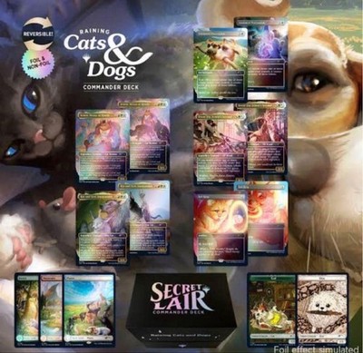 MTG開封済みsecret lair Raining Cats and Dogs MTG Secret Lair Commander Deck Raining Cats and Dogs Limited