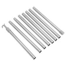 Adjustable Drapery Rod: 3.2m Window Blind Extension Pole - Stainless Steel