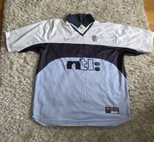Glasgow Rangers 1999/00 Vintage Away Football Shirt Large