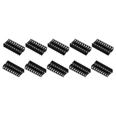 30pcs 2.54mm Pitch 7.6mm Row Pitch DIP IC Chip Socket Adaptor for PCB board