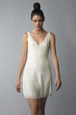 Sequin Cascade V-Neck Mini Dress