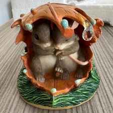 Charming Tails Fitz Floyd Dean Griff Weather Storm Together Collectible Figurine