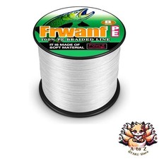 NEW Frwanf Fishing Line 8-Strand Braided PE Line 1000m Size 2.5 White for