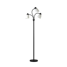 Mainstays Classic 68" Black Finish 3 Head Adjustable Floor Lamp with 3 bulbs