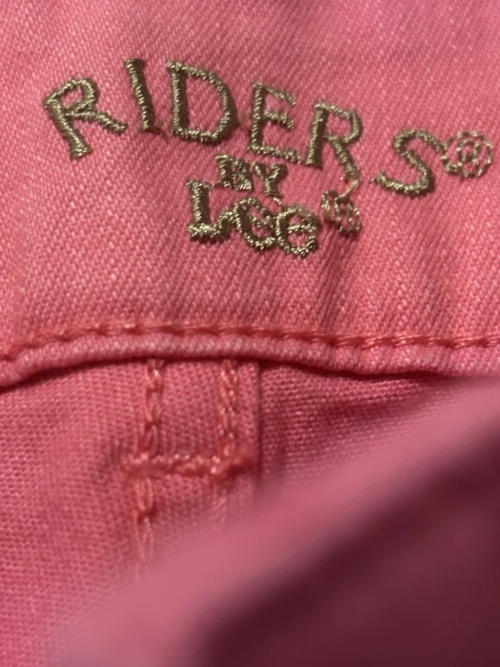 Bermudas Lee Riders para mujer rosa frente plano talla 8 m Foto 3 de 4