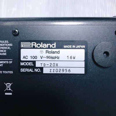 Roland TD-20X Drum Sound Module V-Drums Tested with Power Cable