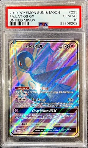 [PSA 10] Pokemon Latios GX #223/236 Full Art - Unified Minds 💎