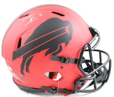 James Cook Signed Buffalo Bills F/S Rave Speed Authentic Helmet - Beckett W Holo