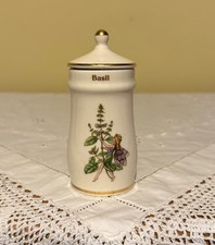 Vintage Gresham The Flower Fairy Spice / Herb Jars BASIL