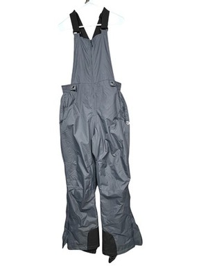 BALEAF Bib Snow Pants Mens Large Gray Insulated Ski Adjustable Suspenders