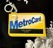 Kate Spade On A Roll Smooth Leather Metro Card Zip Cardholder