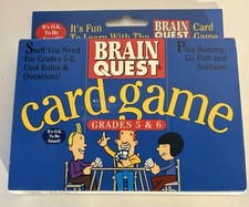 Brain Quest card game for grades 5 and 6 Cards Are sealed 1996