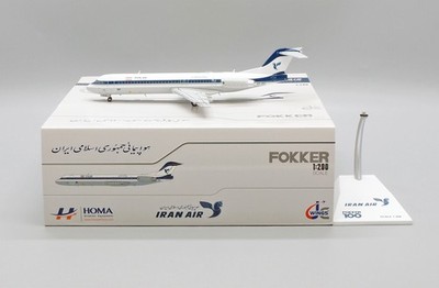 JC Wings LH2342 Iran Air Fokker 100 EP-IDG Diecast 1/200 Model Airplane