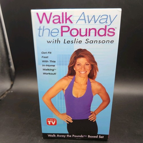 Walk Away the Pounds VHS 3 Tape Box Set Leslie Sansone 1 Open 2 Sealed - Picture 4 of 5