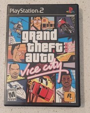 No Game Grand Theft Auto: Vice City PS2 2002 Case, Booklet, Poster