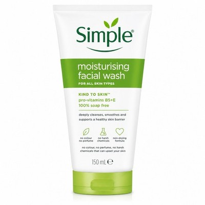 Simple Kind to Skin Moisturising Facial Wash 150ml - Sanft Feuchtigkeitsspendend