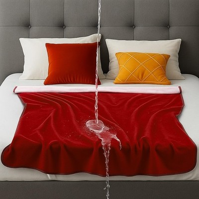 Waterproof Blanket for Bed Couch Sofa, 40''x60'' Reversible & Washable, Fleec...