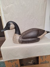JAMES HADDON   Very large mid 20th century hand painted carved wooden duck