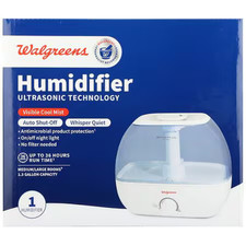 Walgreens Humidifier Ultrasonic Technology 1.3 Gallon Visible Cool Mist
