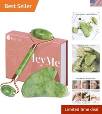 Beautifully Packaged Jade Roller  Gua Sha Set for Refreshing Skin Care Routine
