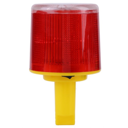 Solar LED Notfall Warn Blitz Licht Alarm Lampe Verkehr Straße Rotlicht Teil - Bild 3 von 8