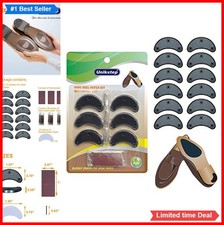 Shoe Heel Repair Plate 6 Pair Rubber Anti Slip Patch Kit Adhesive Sandpaper