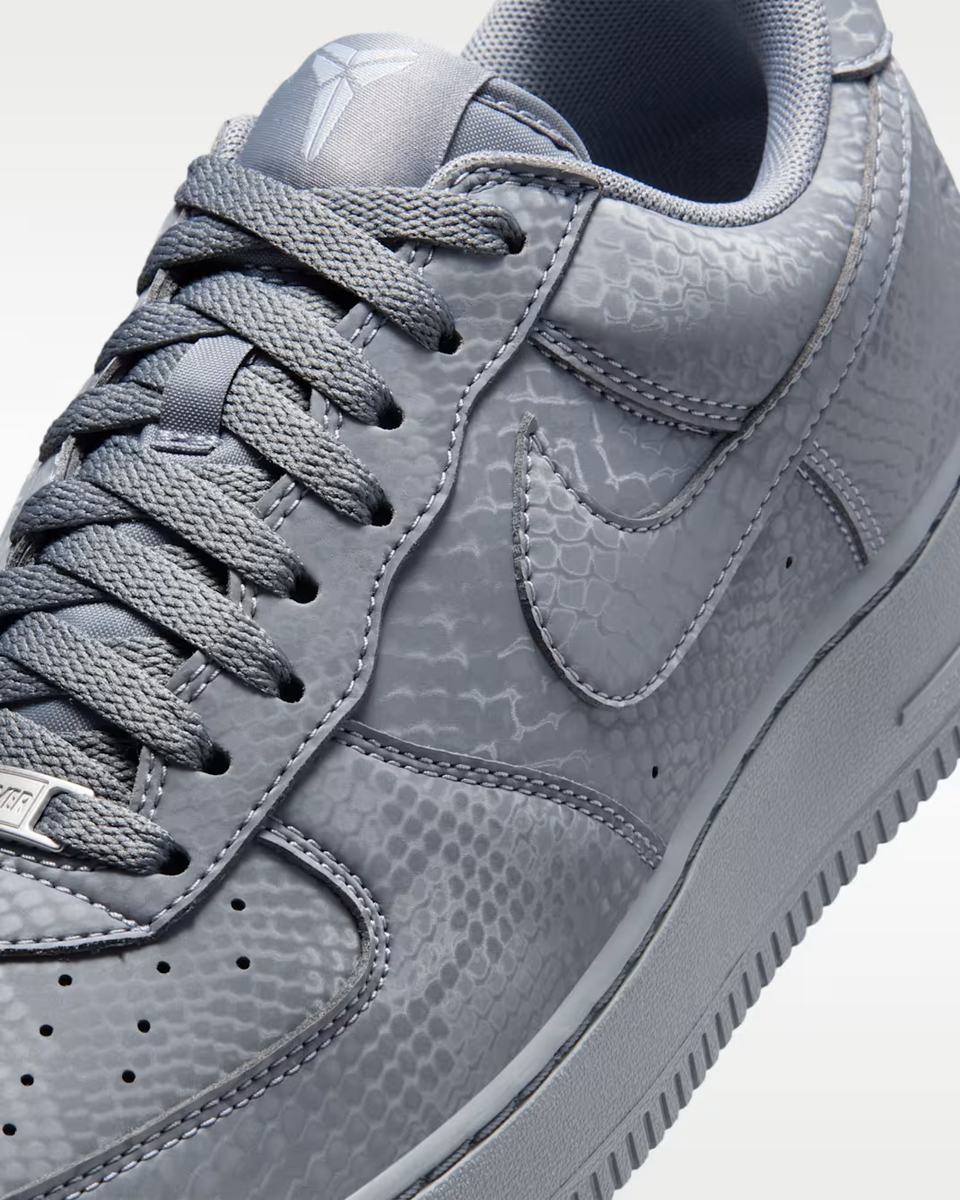 Kobe Bryant × Nike Air Force 1 Low Cool Grey Wolf Grey Men's