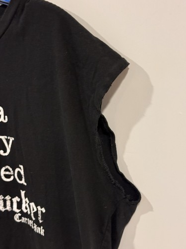 Cartel Ink Black Sleeveless Shirt Men's Sz XL I'm a Classy Tattooed Mother F*** - Picture 5 of 14