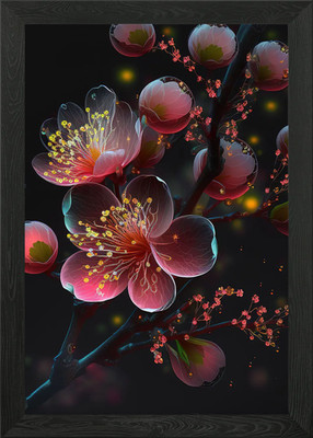 Pflaumenblüte Blume Gerahmtes Wandbild Poster Leinwanddruck Bild