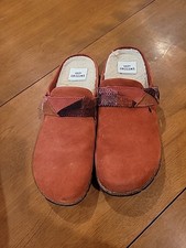 NWOB Earth Origins Sz 9 Paprika Suede Eloise Women's Sherpa Lined Clog