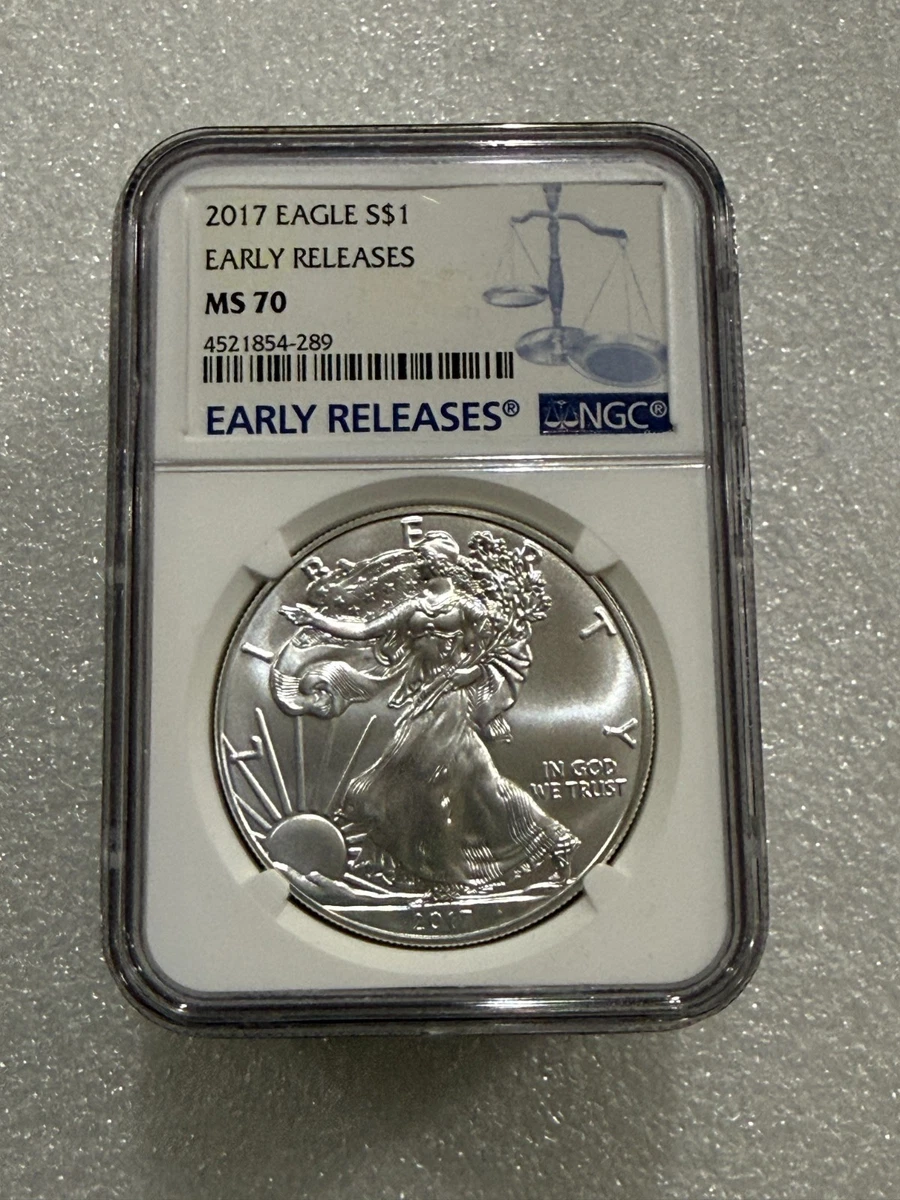 American Eagle MS 70 Graded 2017 Silver Bullion Coins for sale | eBay