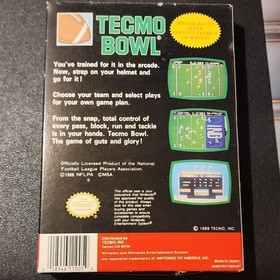 NES Tecmo Bowl CIB Complete w/ Box Game Manual & Dust Sleeve Nintendo Vintage