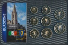 M&uuml;nzen Irland 2002 Stgl./unzirkuliert Kursm&uuml;nzen 24k vergoldet  (10678790