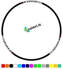 Kit di 8 adesivi in vinile per cerchi ruota bici mtb CANNONDALE
