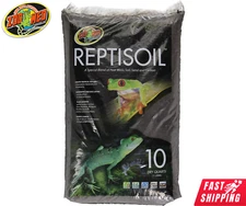 Zoo Med ReptiSoil Reptile Soild Substrate For Tropical Setup w Carbon 10 qt*