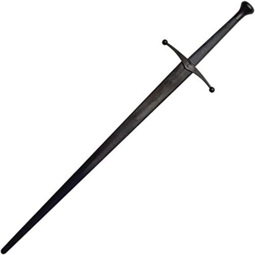 Flexible Black Synthetic Sparring Longsword - Perfect for Martial Arts Training - Picture 2 of 4