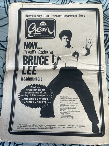 Drago combattente Bruce Lee Il ritorno del drago hawaiano giornale Chuck Norris - Foto 10 di 10