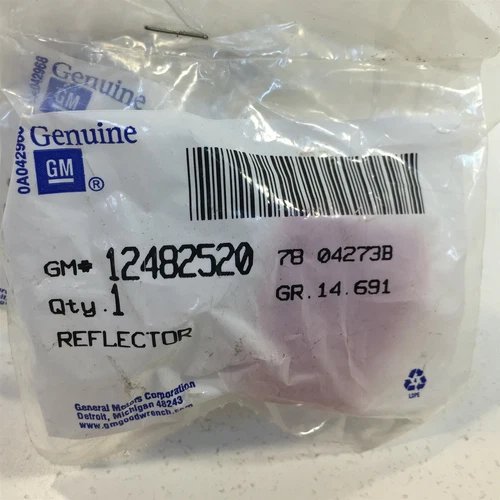 (1) Genuine GM 12482520 Reflector