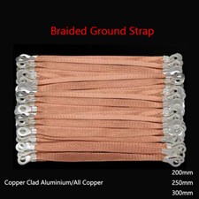Copper Clad Aluminium/All Copper Flat Braid Earth Ground Lead Strap Cable Wire
