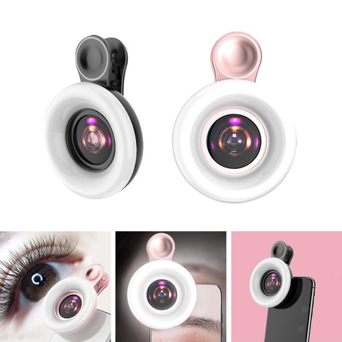 Handy-Fülllicht 15x Makroobjektiv Selfie-Blitzlicht für Make-up