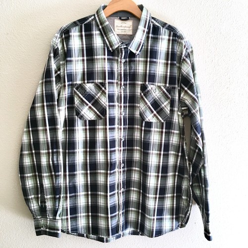 Shirt Sz XXL Blue green plaid 