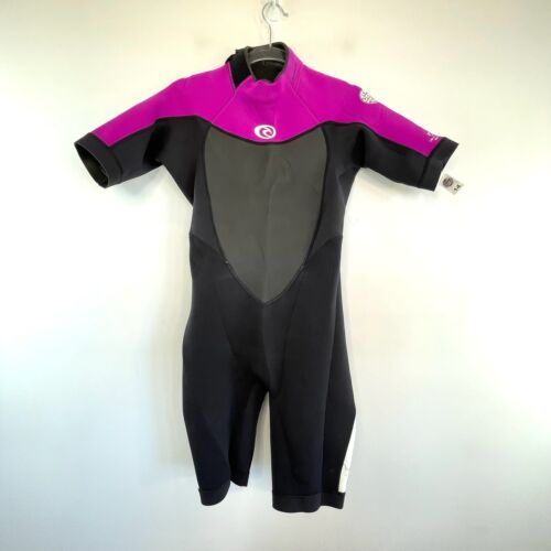 Rip Curl Dawn Patrol Flatlock Wetsuit Spring Suit Size 14 L Black Purple Wetsuit - Picture 1 of 17
