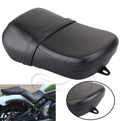 Black Leather Rear Passenger Seat Pad for Kawasaki Vulcan S 650 VN650 2015-up US